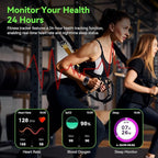 Smart Watch for Men Women, 1.85" HD Fitness Tracker with Bluetooth Calls, 5 ATM Waterproof, 130+ Sport Modes, 24/7 Heart Rate/Sleep Monitor, Pedometer, Calories, Smartwatch for Android iOS
