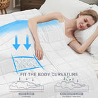 White Weighted Blanket for Adults 20lbs, 48"x72", Twin Full Size Cooling Heavy Throw Blanket for 130-220lbs, Microfiber Soft Thick Big Blankets Weighted Comforter Gift for Sleeping