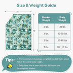 Kivik Dinosaur Weighted Blanket 5lbs, Cooling Breathable Small Blankets, Soft Heavy Throw for School Calming & Bed Sleep Gifts for 4 5 6 7 + Year Old, Machine Washable, 36''x 48'', 5 Pound, Green Dino