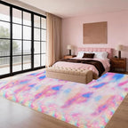 8x10 Feet Rainbow Unicorn Colorful Kids Rugs for Girls Bedroom, Large Fluffy Shag Area Rugs for Playroom, Classroom, Living Room Decor, Cute Fuzzy Kawaii Princess Plush Rug Carpet for Baby Toddler