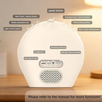 Sunrise Alarm Clock Wake Up Light, White Noise Machine Sleep Aid with 8 Soothing Sounds, Bluetooth Speaker & 10 Color RGB Atmosphere Lights, Dual Alarms, Dimmable Natural Light for Bedroom