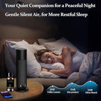 Smart Waterless Essential Oil Diffuser, Scent Air Machine for Home, Aromatherapy Scent Diffuser with Roy Tranquility Oil, Covers Up to 1000 Sq.Ft, Quiet Cold-Air Tech Machine for Hotel, Spa (Black)