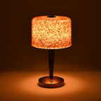 Salt lamp with Touch dimmer Control USB Himalayan Salt lamp Natural Rock lamp high Transparency PC lampshade (excluding USB Adapter)