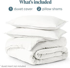 Bare Home Bedding Duvet Cover Oversized Queen - Premium 1800 Super Soft Collection - Lightweight, Cooling - Soft Breathable Bedding Duvet Cover (Oversized Queen, Cream)