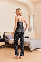 Ekouaer Women Silk Satin Pajamas Sleeveless Pjs Set 2 Piece Summer Loungewear Sleepwear with Pockets S-XXL