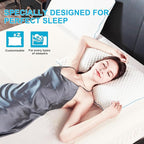 VVZ Cooling Bed Pillows King Size Set of 4, Shredded Memory Foam Pillows for Side Back Stomach Sleepers, Luxury Cool Gel Adjustable Firm Bed Pillows for Sleeping 4 Pack King Size 20 x 36 Inches
