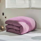 Cottonight Purple Comforter Set King Women Dusty Purple Bedding Set Pale Mauve Blanket Quilts Dark Lilac Soft Breathable 3 Piece Comforter Set for King Bed Women Girls