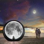 mamre Super Moon Lamp Dimmable Nightlight Unique Gift for Him/Her-Snguule Lovers Sitting Under The Super Moon