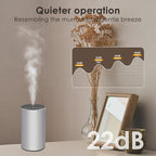 Waterless Essential Oil Diffuser, Battery Powered Mini Scent Air Machine, Aromatherapy Mist Diffuser for Home Room Car Office (Silver Aluminum Alloy)
