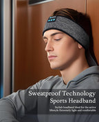 Enjoying ENJ01 Bluetooth 5.2 Wireless Sleep Headphones - Grey, Modern, Comfortable for Side Sleepers, Adults & Teens - 10H Battery, 2-Year Warranty