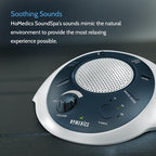 Homedics SoundSleep White Noise Sound Machine,Blue,Small Travel Sound Machine with 6 Relaxing Nature Sounds,Portable-Sound Therapy for Home,Office,Nursery,Auto-Off Timer,by Homedics,(Pack of 3)