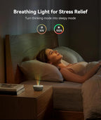 Dreamegg Portable White Noise Sound Machine, 4-7-8 Guided Visual Meditation Breathing Light, 9 Soothing Sounds, Rechargeable Sound Machine for Sleep, Anxiety Relief, Travel, Gifts, Adults