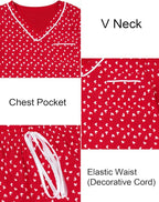 ASTANFY Valentines Day Pajamas Women 2 Piece Silk Valentine Pjs Cute Heart Pajamas V Neck Satin Sleepwear Loungewear Set