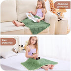 yescool Weighted Lap Blanket 2 lb, Weighted Lap Pad 20 * 30in Small Weighted Blanket, Moss Green