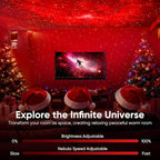 Astronaut Galaxy Star Projector Light, Aurora LED Night Light Lamp for Bedroom,Adults Kids Room Decor, Space Starry Nebula Ceiling Lighting Projector with Timer, Remote & APP Control, White Noise