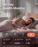 Smart Watch, Fitness Watch for Women Men with 24/7 Heart Rate/Blood Pressure Monitor,Pedometer, Sleep Tracker, 120+ Sport Modes, IP68 Waterproof Activity&Fitness Tracker Compatible with Android iPhone
