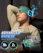 Sleep Headphones Wireless, Bluetooth Headband Sports Sleeping Headphones Sleep Mask Earbuds Breathable Music Headband with Bluetooth 5.4, Perfect for Side Sleepers Sleeping Travel Workout Running