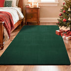 Przemy Washable Area Rug for Living Room Bedroom, 5x7 Feet Green Memory Foam Rug, Super Soft Modern Indoor Carpet for Kids Room Boys Girls Dorm Bedside Nursery Decor
