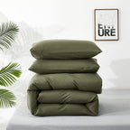 Cottonight Green Comforter Set King Olive Green Bedding Set Blanket Quilts Modern Soft Breathable 3 Piece Olive Green Comforter Set for Women Men King Bed