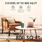Waterless Essential Oil Diffuser, Battery Powered Mini Scent Air Machine, Aromatherapy Mist Diffuser for Home Room Car Office (Green Aluminum Alloy)