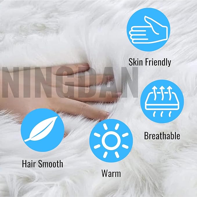 12inch Square Small Faux Fur Sheepskin Cushion Soft Plush Area Rug,Photo Background for Small Product Desktop Photography,Display and Decor,Jewelry,Nail Art,Locker Accessories (Pink)