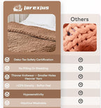 Chunky Knit Blanket - Luxury Soft Cozy 60 * 80 Throw Blanket,100% Woven Blanket Rope Knot Throw Blanket for Couch, Sofa, Home Decor, Gift - Machine Washable (Brown, 60 * 80)