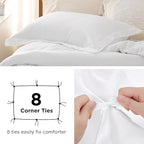 Bedsure Duvet Cover Twin/Twin XL Size - Only Includes 1 Duvet Cover (68"x90"), Hotel Luxury Soft Double Brushed All Season Bedding for Kids & Adults, White (No Comforter, No Pillow Shams)