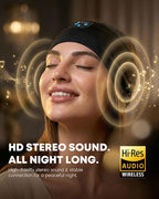 Sleep Headphones Bluetooth 5.4 Headband, Wireless Sleep Headphones with Ultra-Thin HD Stereo Speakers for Side Sleepers, Sweatproof Sports Headband for Workout Yoga Running Cool Gadget Unique Gifts