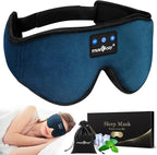 MUSICOZY Sleep Headphones Bluetooth 5.4 Headband Sleeping Headphones Sleep Mask, Wireless Music Eye Mask Sleep Earbuds for Side Sleeper Men Women Cool Tech Gadget Unique Gift Office Travel, Pack of 2