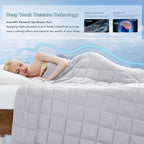 Topcee Weighted Blanket for Adults (15 lbs, 60" x 80") Queen Size Soft Cooling Heavy Blanket Sleeping, Apply to 130-160 lbs Body, Thick Breathable Blanket with Glass Bead, Easy Care