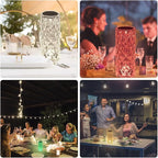 BGFHome Crystal Table Lamp RGB Color Changing Night Light,Romantic LED Rose Diamond Touch Lamps for Living Room (Remote & Touch)