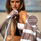 SummerSand Microfiber Beach Towel Extra Large (79 x 39.5 in) - Quick Dry, Sand Free - Compact and Lightweight for Travel - Recycled Materials - Travel Bag Incl - Oversized Pool Towel – Dusty Rose