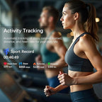 Ring Health Tracker for Women Men, Fitness Ring with Heart Rate,Blood Oxygen,Sleep Monitor,Calories, Step Counter, IP68 Waterproof Smart Ring for iPhone & Android, No Subscription Fee (Gold, 12#)