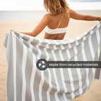 SummerSand Microfiber Beach Towel Extra Large (79 x 39.5 in) - Quick Dry, Sand Free - Compact and Lightweight for Travel - Recycled Materials - Travel Bag Incl - Oversized Pool Towel – Marble Sand
