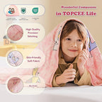 Topcee Weighted Blanket (3 lbs, 36" x 48") Cooling Throw Heavy Blanket for Sleeping Apply to 20-40 lbs, Soft Thick Breathable Blanket with Glass Bead, Easy Care