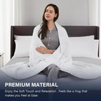 CuteKing Weighted Blanket for Adults: Weighted Blanket with Premium Glass Beads - Breathable Heavy Blanket for Comfort Sleep - Thick Blanket for Adult All Season (12lbs, 48"x72", White)