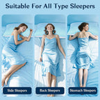 SUPA MODERN Shredded Memory Foam Pillows Queen Size Set of 1, Cooling Bed Pillow for Sleeping for Hot Sleepers, Adjustable Pilllows for Side Back and Stomach Sleepers, Neck & Shoulder Comfort Support