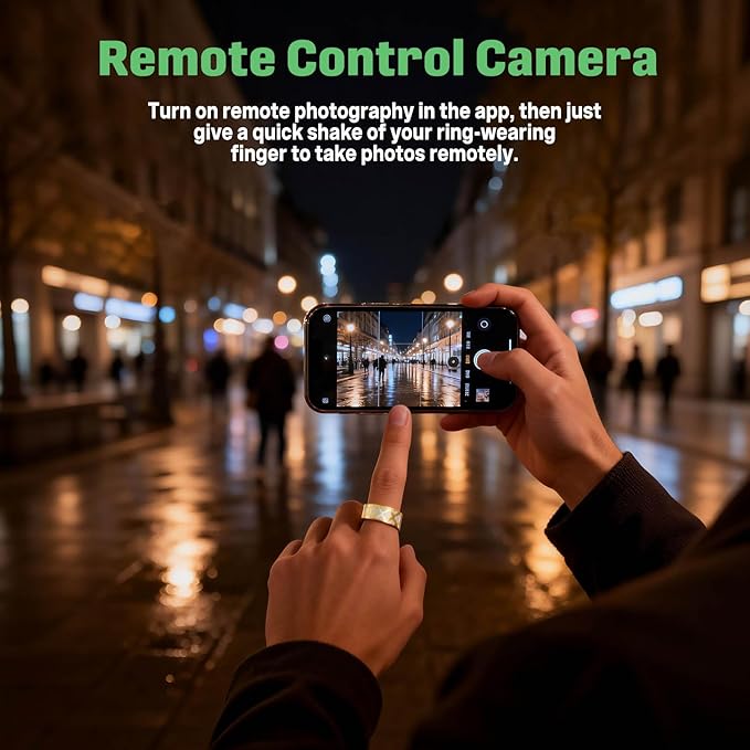 FAHKNS Smart Health Ring for Women Men: Fitness Tracker Ring with Heart Rate,Blood Oxygen,Sleep Monitor,Stress,Steps Counter,IP68 Waterproof for iOS & Android,No APP Fees (Enamel,9#)