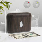 Flame Diffuser for Essential Oils, 200ml Ultrasonic Aroma Diffusers with Cool Mist, Aromatherapy Diffuser with Auto-Off Protection (Dark Wooden Grain, Unscented)