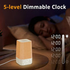 10-60 Mins Simulate Sunrise Alarm Clock: Gentle Wake Up Light with 12 Brightness, 30 Volume, Bright & Loud Enough for Heavy Sleepers - White Noise Machine with 30 Soothing Sounds, Ease of Use