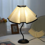 WSYEAR 3 Color Bedside Nightstand Lamp for Living Room and Bedroom - Traditional Tall Retro Desk Lamp with Black Base for Kids Reading