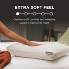 TEMPUR-Pedic TEMPUR-Cloud Pillow, Standard-2-Pack, Standard, White 2 Count