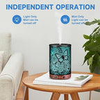 Essential Oil Diffuser 120ML Metal Aromatherapy Diffuser with Timer, Cool Mist Humidifier with Auto Shut-Off & 7 Color Lights for Home Office Spa (Big Butterfly)