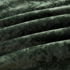 Fredsure Distressed Velvet Comforter Set, 5 Pieces Blackish Green King, Distressed Velvet Face and Brushed Microfiber Reverse