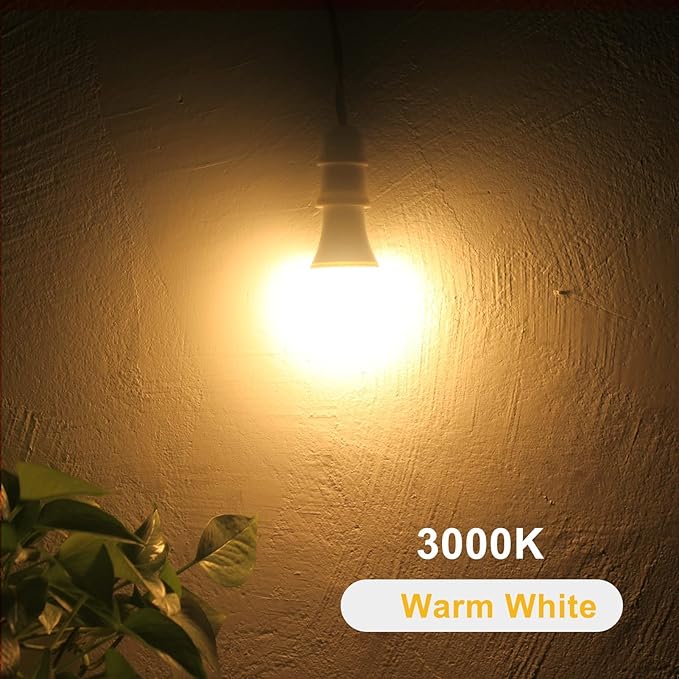 Qualilux Dusk to Dawn LED Light Bulbs Outdoor, Automatic On/Off, 60W Equivalent, Warm White 3000K, Energy Efficient 9.5W, 850 Lumen, A19, E26 Base, 4-Pack, HQ-H009