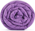 TONGDADA Kids Weighted Blanket | 40''x60'',7lbs | for Child Between 55-80 lbs | Premium Cotton Material with Glass Beads | Purple