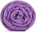 TONGDADA Kids Weighted Blanket | 40''x60'',7lbs | for Child Between 55-80 lbs | Premium Cotton Material with Glass Beads | Purple
