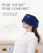 MUSICOZY Sleep Mask Headphones Bluetooth Sleep Masks with Headphones Eye Wireless Masks Bluetooth 5.4 with Adjustable Headband Total Blackout for All Night Sleep, Travel & Nap
