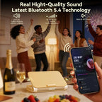 Vivilumens Sunrise Alarm Clock with Wireless Charging Station Bluetooth Speaker Loud for Heavy Sleepers Adults Aesthetic Book Wake Up Light for Bedroom Decor Dimmable Bedside Lamp Tech Birthday Gift