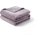 Fleece Blanket Full/Queen - 80x90 Inch Lightweight & Buttery-Soft Throw for Bed, Sofa, Camping | 300GSM Cloud-Touch Microfiber | Cozy Essentials for Travel & Movie Nights, (Fog Purple)